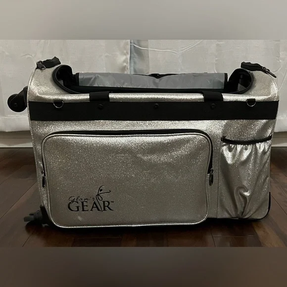 Glam'r Gear Mobile Changing Station™ Dance Duffel Bag with Built-In uHide® Rack. - Picture 9 of 11